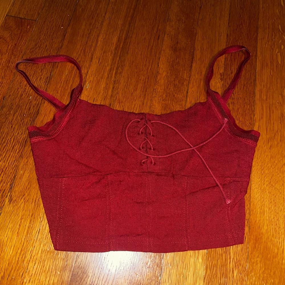 NWT Free People Size Small Redstone Brami Long Corset Bralette Top She's Fancy